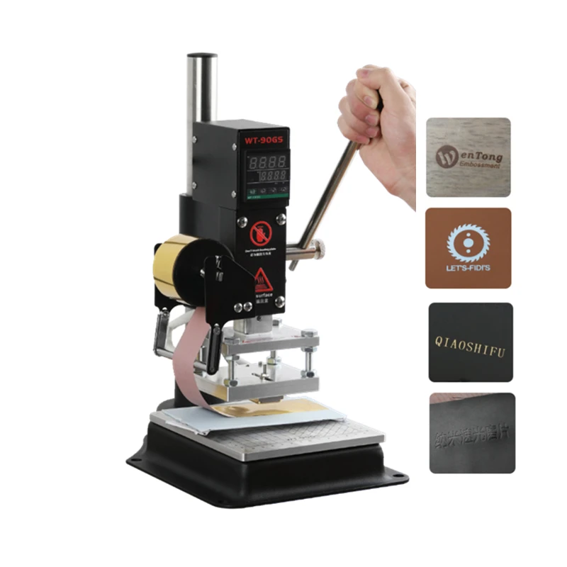 Leder-Heißprägemaschine mit Heißprägefolie, vergoldetem Papier, HS-Folie für PVC-Maschine, Heißprägemaschine, manuelle Prägung – Detail 4