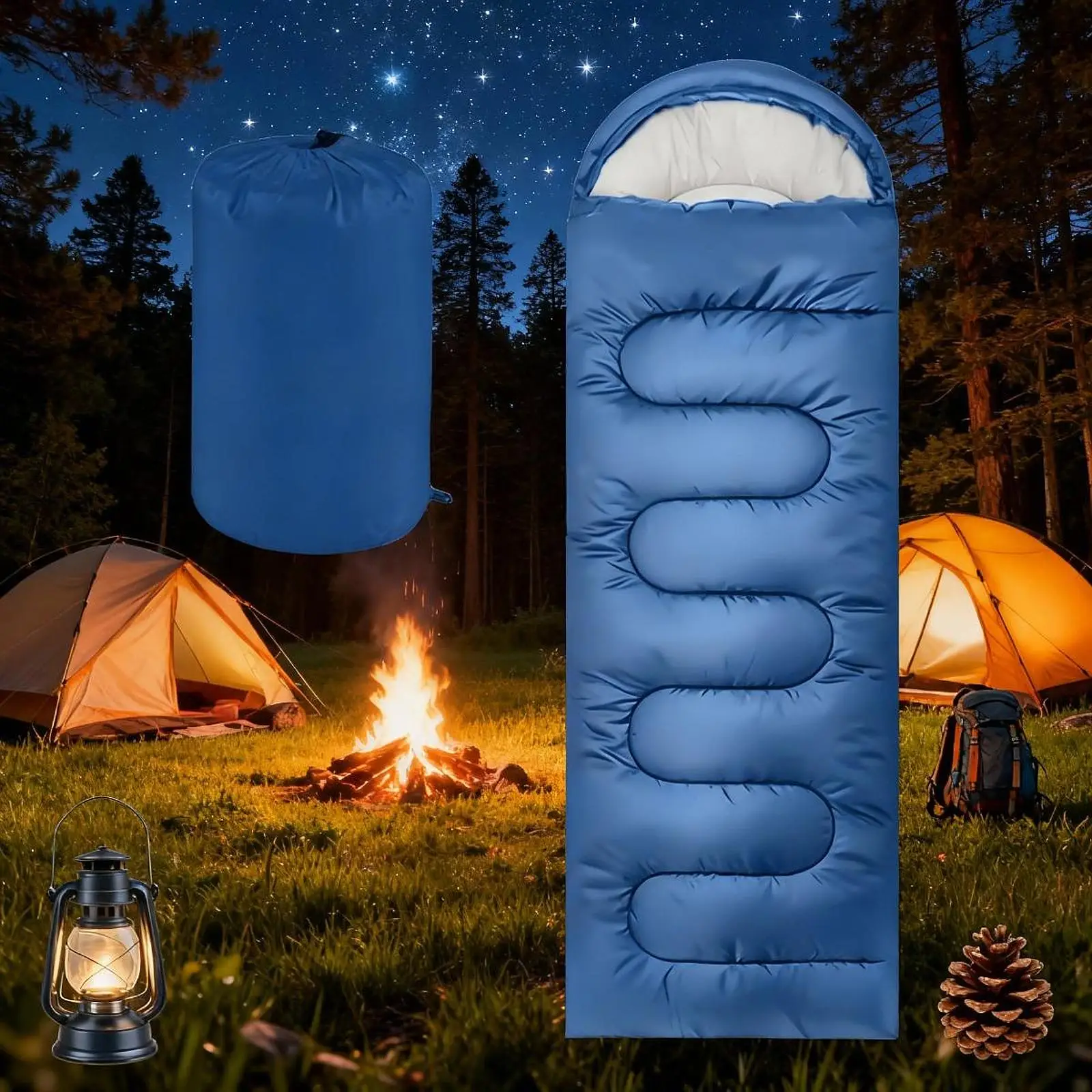 

Sleeping Bag for Adults Comfortable Lightweight for Outdoor Hiking Equipment,Envelope Outdoor Travel Sleeping Bag Camping Gear