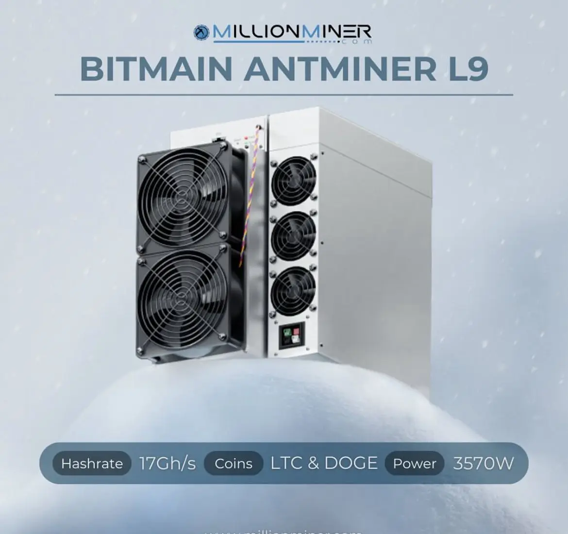 JD Купите 3, получите 2 бесплатно Bitmain Antminer L9 17GH/s Litecoin Dogecoin Asic Miner