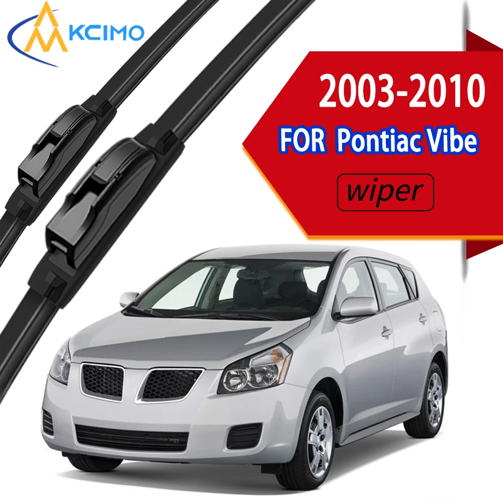 

Premium Front Windscreen Wiper Blades with High-Density Rubber, Custom Fit for Pontiac Vibe 2003-2010 .