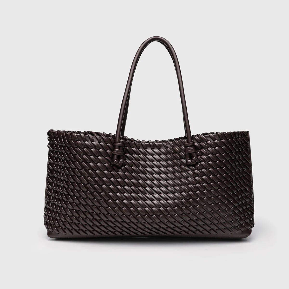 

Women's Woven Handbag PU Leather Large Capacity Hobo Bag One Shoulder Underarm Bag Casual Commuter Work Tote Bag