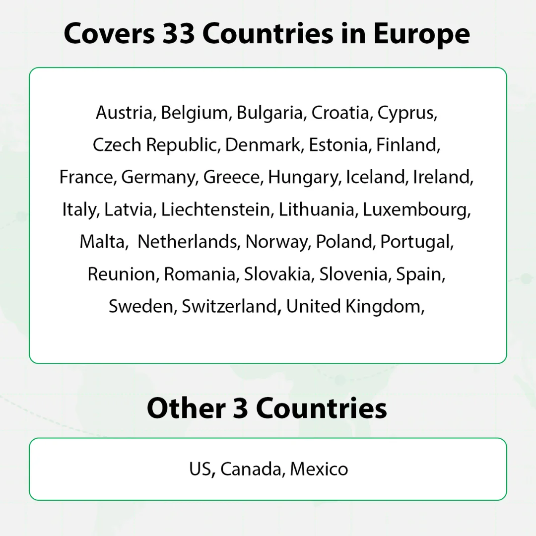 EIOTCLUB Global SIM Card, Europe & USA & Canada & Mexico, Data SIM For Travel & Business for Mobile Phone, WiFi Router, Hotspot