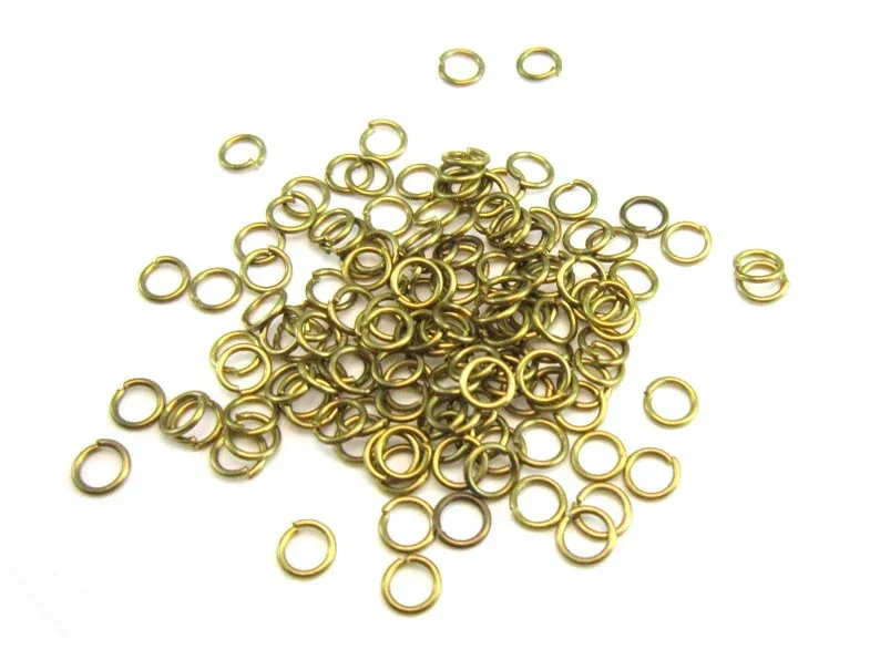 1000pcs Brass Jump Rings, Open jump rings, 4x0.7mm, 4x0.6mm, 4x0.5mm, Link Chain Connector, Jewelry making R301