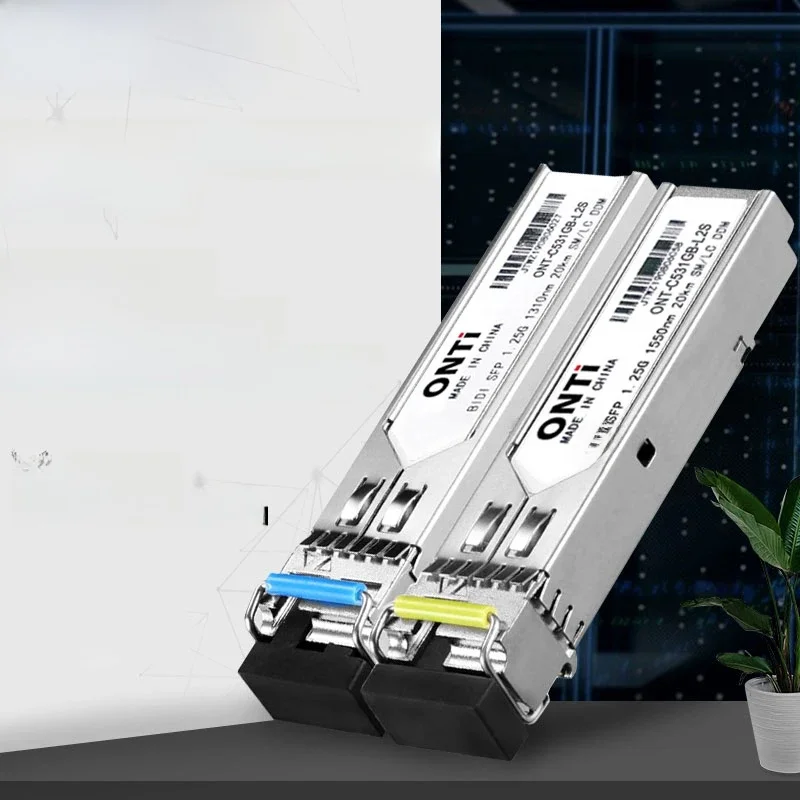 Moduł Gigabit SFP ONTi SM LC WDM 1.25G Bidi Single Mode Transceiver światłowodowy kompatybilny z przełącznikami Cisco — zdjęcie produktu 7