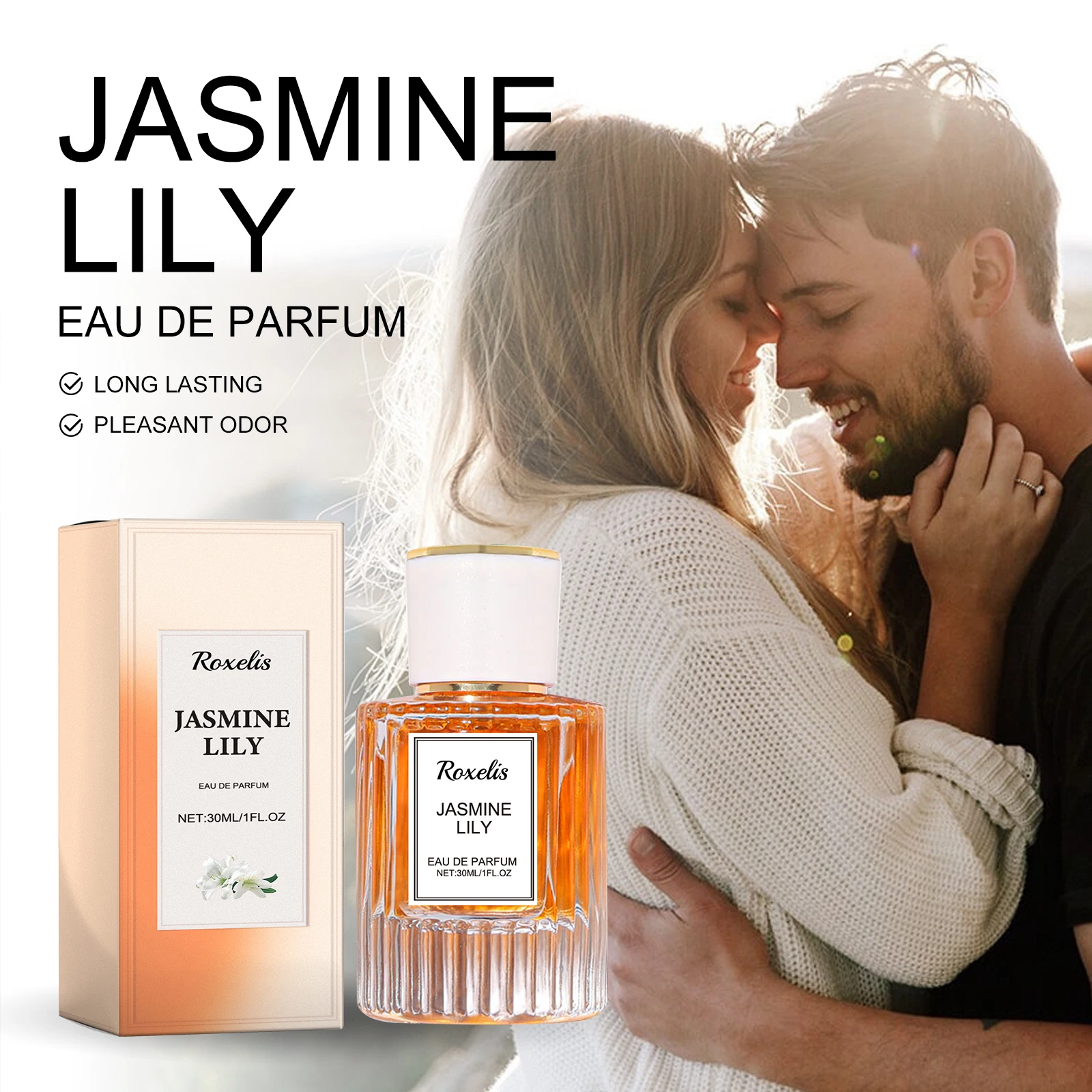 Roxelis Lily Women s Pheromone perfume Wrist Ear Neck Natural Lasting Fragrance Exquisite Elegant Feminine Charm Elegant Refresh