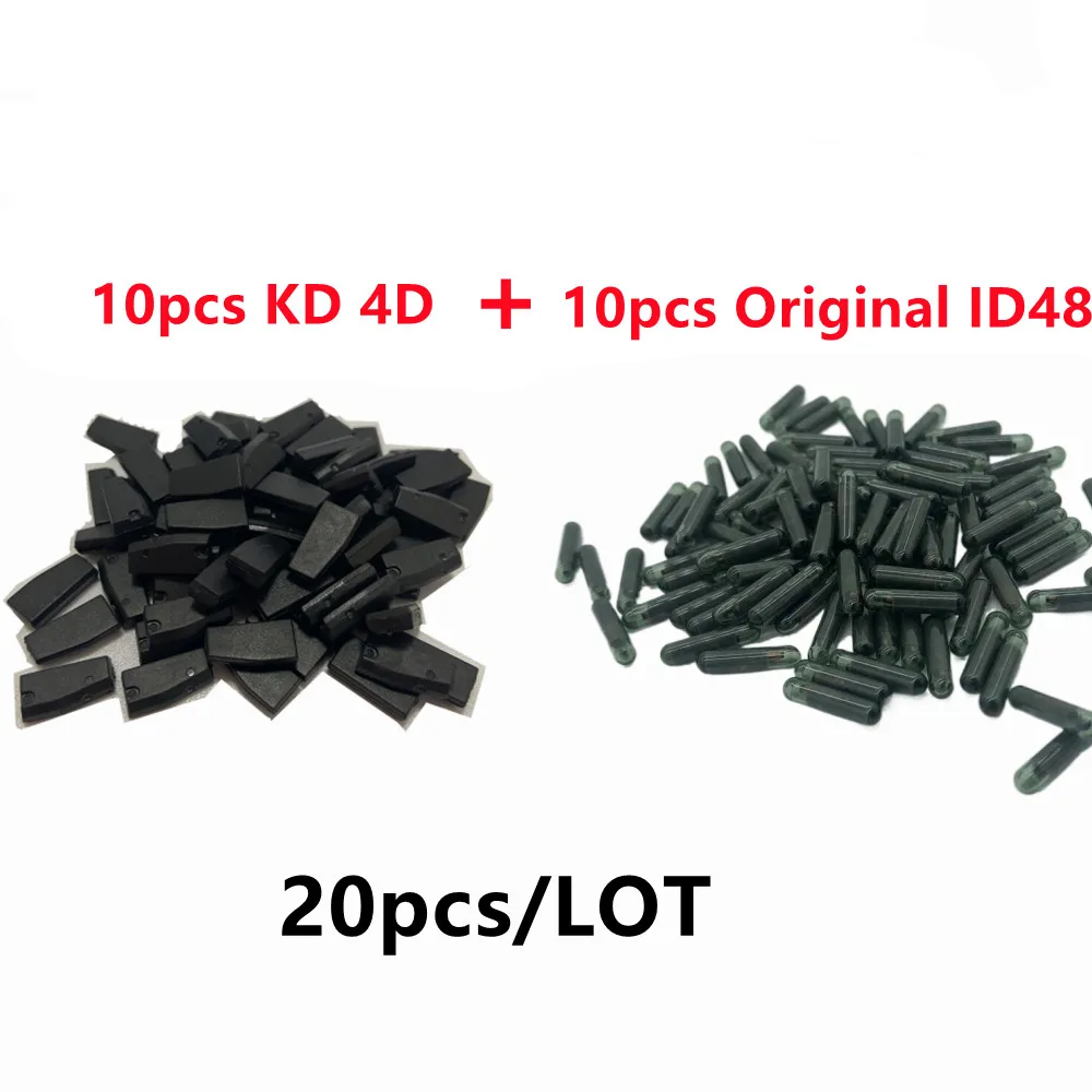 20pcs/lot Original ID48 KD4DTransponder Chip KEYDIY 4D 4C ID-48Transponder Chip Unlocked Car Key Transponder Chip