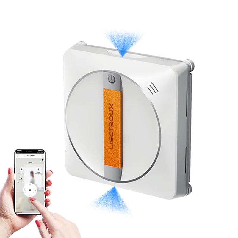 (CodePromo:AEWD55)Fensterreinigungsroboter Liectroux YW710, doppelter Wassersprüher, intelligenter Glas-Nasswischer, Boden-Fenster-Wand-Roboter-Staubsauger, randloses Arbeiten, AI-Karten-Route,