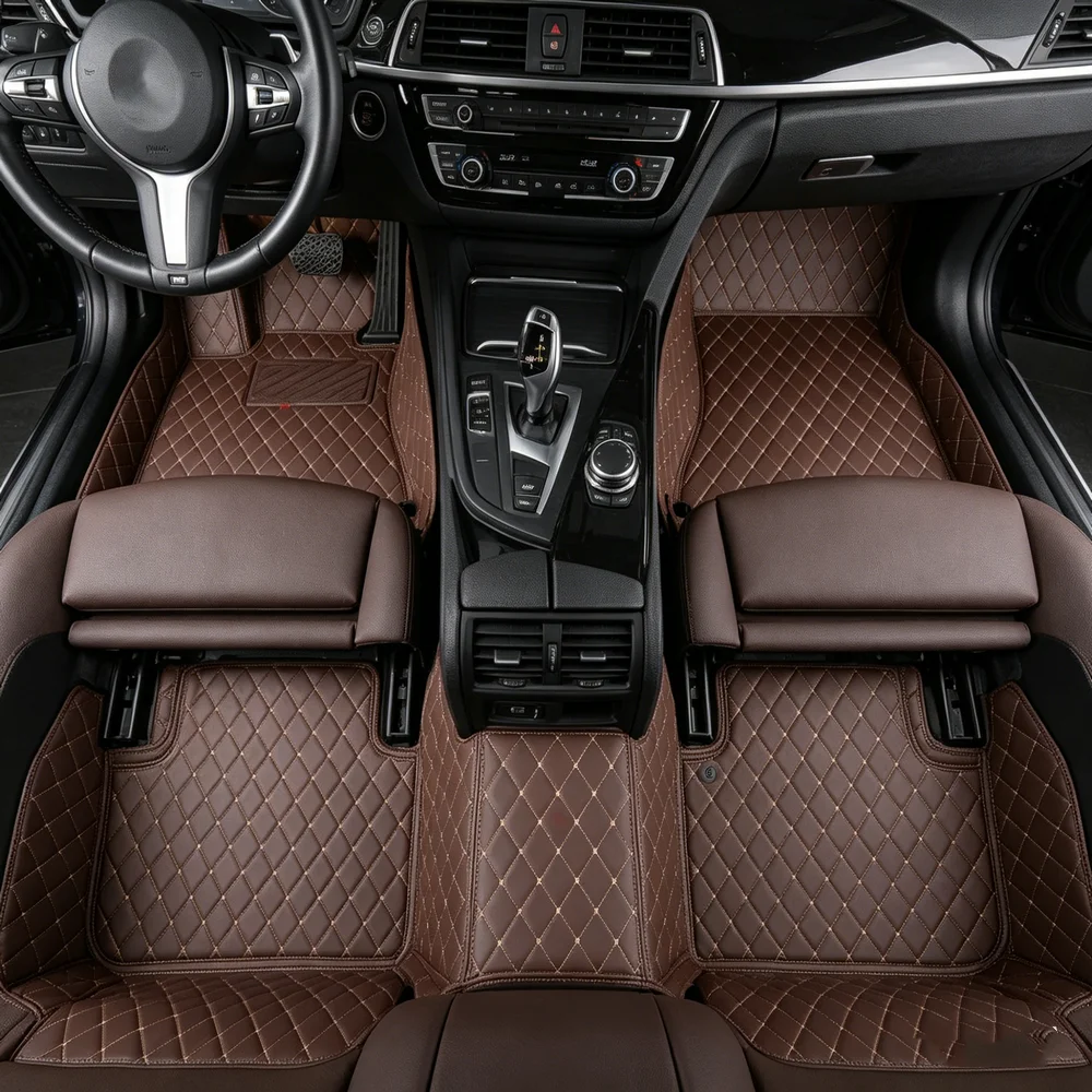 Tapis de sol sur mesure en TPE éco ultra-mince pour Audi Q7 4M 3.0 2015-2026 5 places, sans odeur, flexibles, toutes saisons, antidérapants, installation facile, doublures de sol de voiture