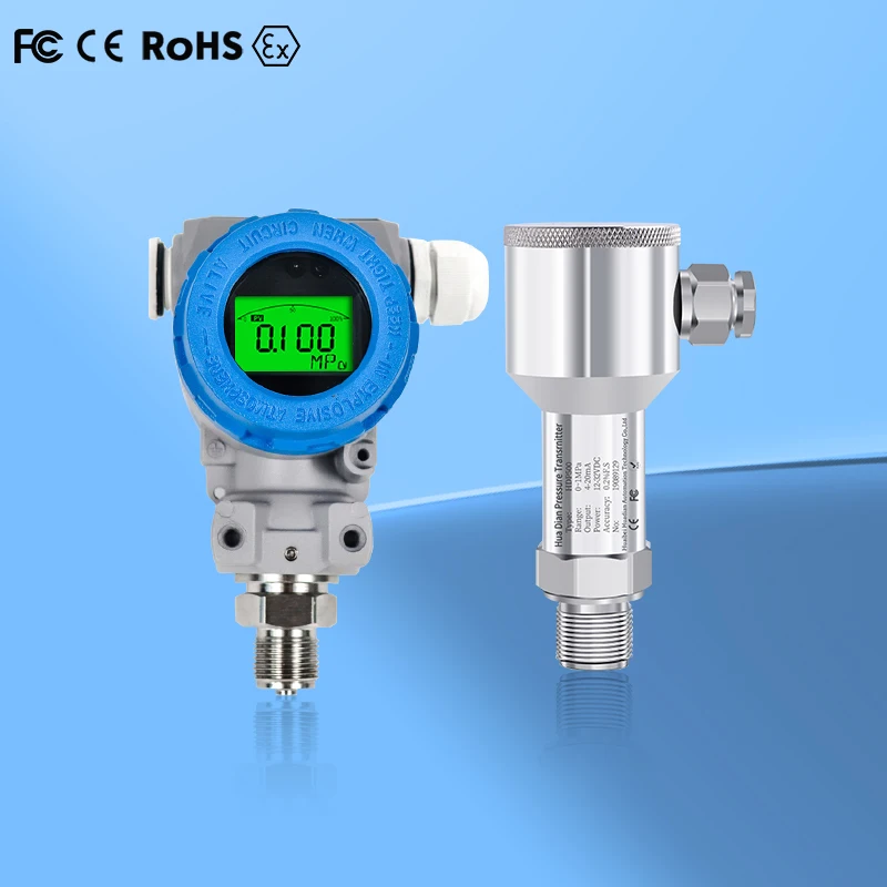 Small explosion-proof Industrial air pressure sensor all stainless steel pressure transmitter4-20ma 0-10v RS485 output