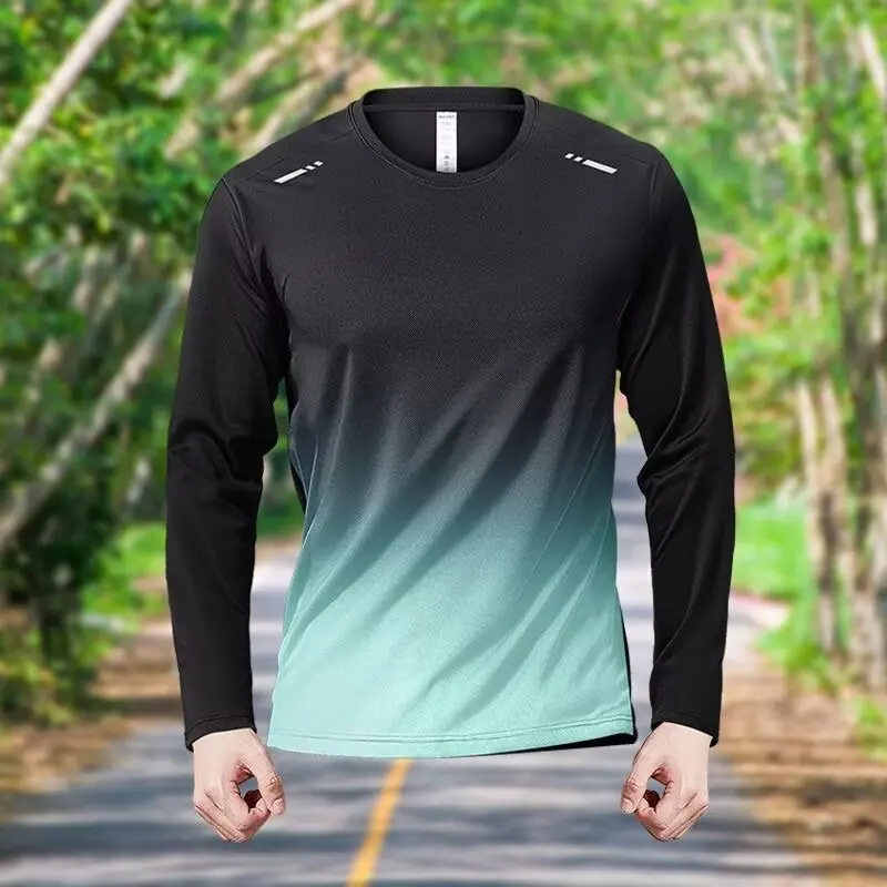 Breathable fitness suit for men, high elasticity sports tight-fitting garment for men, running quick-drying clothing for men