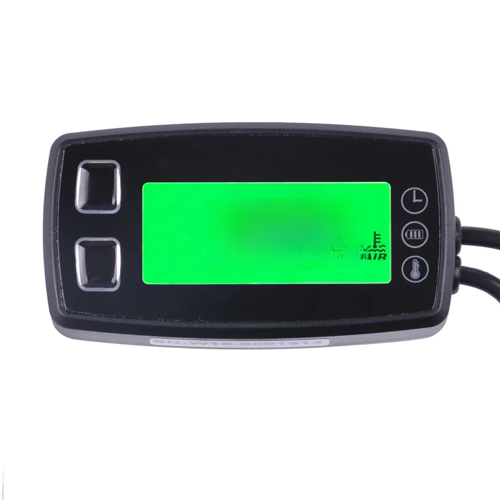 AliExpress UK Foundown Thermometer Voltmeter 3 in 1 TEMP METER Clock Temperature Sensor Voltage Meter for Pit Bike