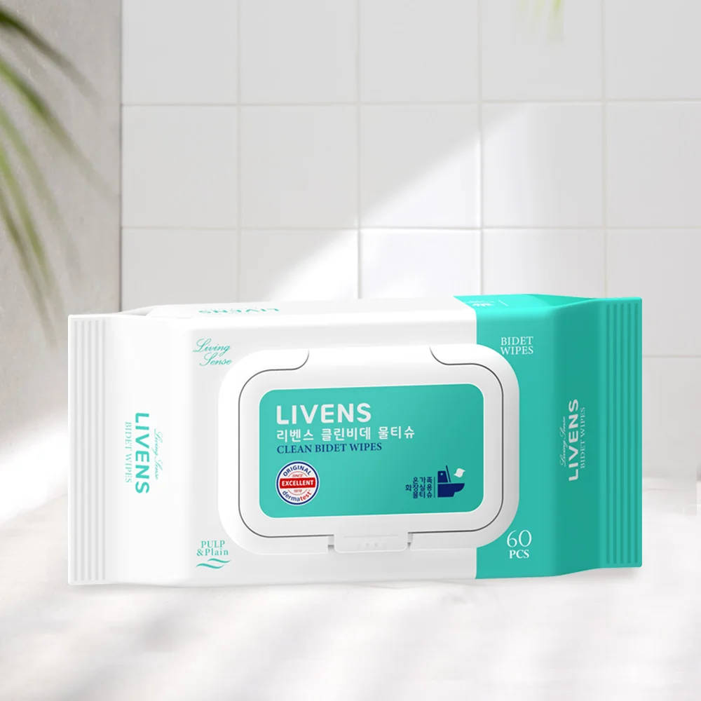 리벤스 소프트 클린 화장실 비데티슈 캡형 60매 10팩