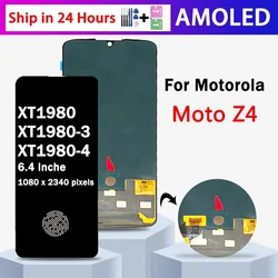Super AMOLED For Motorola Moto Z4 XT1980  LCD Display Touch Screen Digitizer Assembly for Moto Z4 XT1980-3 XT1980-4 Display