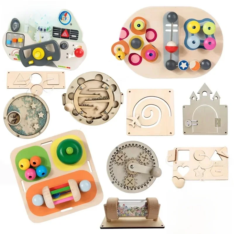 Accessoires de planche occupée Montessori, jouet en bois, combinaison de sonnette assortie, équipement graphique, jouet éducatif, jouet d'entraînement éducatif