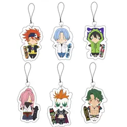 Anime SK8 The Infinity Key Chains Reki Kyan Langa Hasegawa Acrylic SK8 Keychain Keyring Pendant Accessories Jewelry Fans Gifts