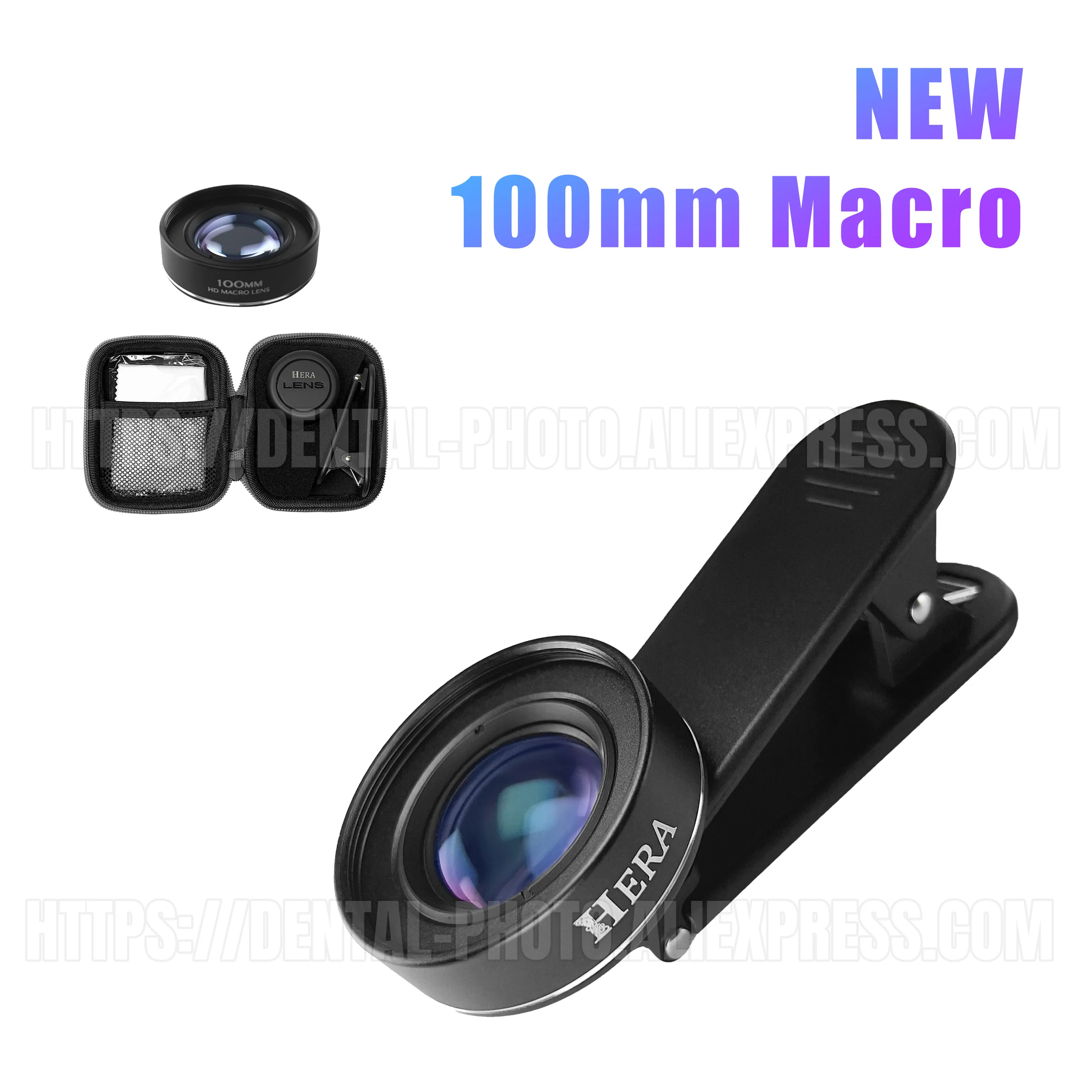 

Universal 100mm Macro Phone Lens Clip-On High-Quality Photography Lens for Nail Art Makeup Tattoo Detail Shooting