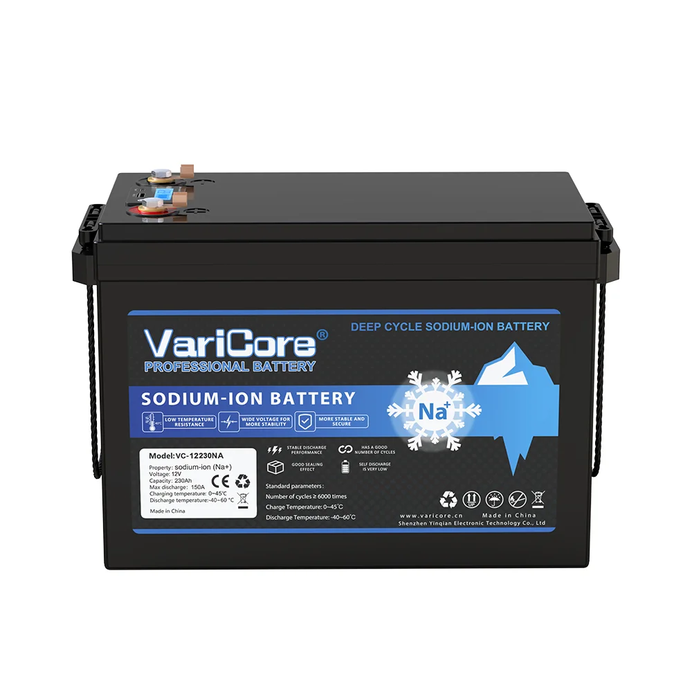 VariCore 12V/12,8V 230Ah Natrium-Ionen-Akku mit 15,6V 10A Ladegerät, integriertem aktiven Ausgleichs-BMS, großer Kapazität und langer Lebensdauer, für Camping, Solarenergie, EU-Lager, schneller