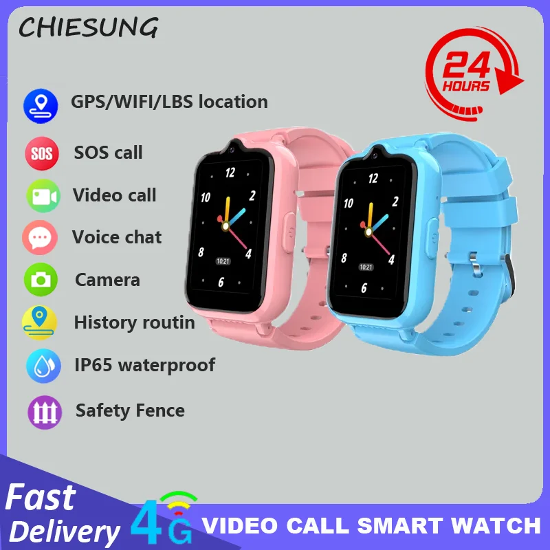 Videochiamata 4G Smart Watch per bambini LT41 Impermeabile WiFi GPS Fotocamera Telefono Bambino Giochi interessanti Monitor Smartwatch Regali SOS