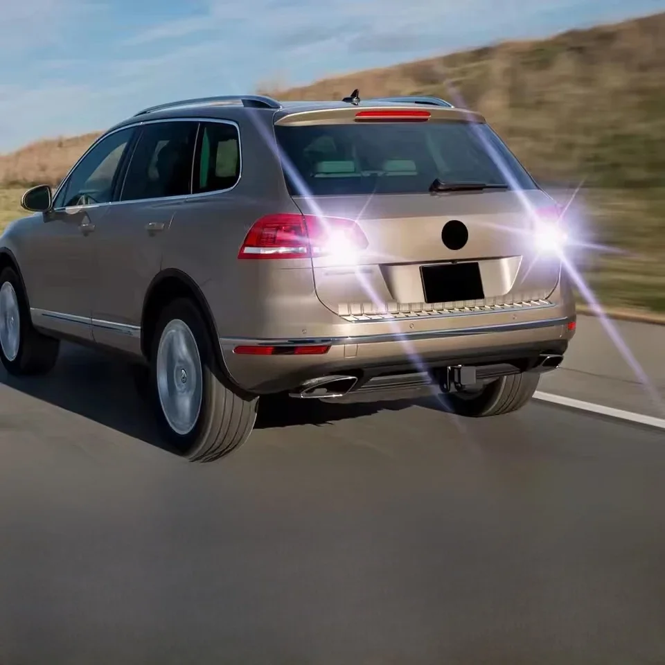 Feu de recul LED pour VW Volkswagen Touareg 7P, 2 pièces, accessoires 2010 2011 2012 2013 2014 2015 2016 2017 2018, lampe de secours