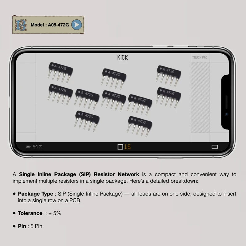 10 Teile/los NEUE A05/A06/A07/A09 Einzigen Inline Paket Widerstand Netzwerk Toleranz 5% 100R/680R/1K/2,2K/3,3K/4,7K/5,1K/10K/47K/100K