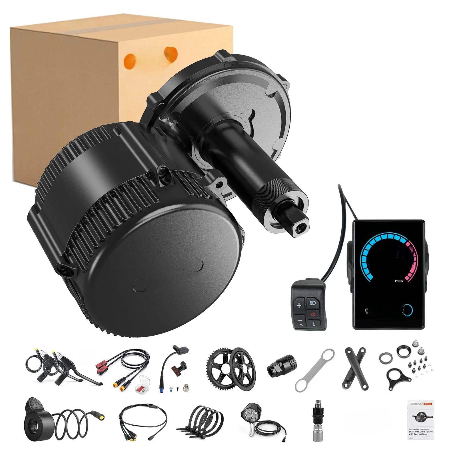 AliExpress BAFANG 36V 250W Bafang BBS01B BBS01 Mid Drive Motor 8fun Bicycle Electric eBike Conversion Kit Powerful Central e-Bike Middle Engine