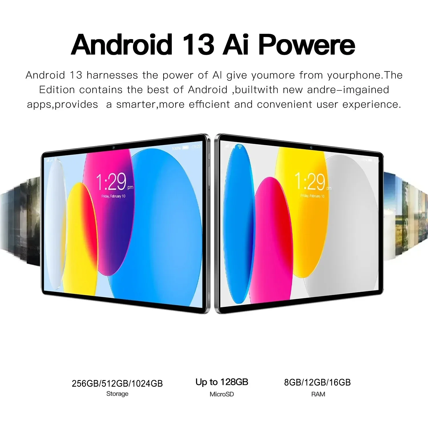 Pad originale 8 Pro Tablet 10.1 pollici Android 13 Global Snapdragon 8 gen2 16GB + 1024GB 10000mah 5G Dual SIM WIFI HD a schermo intero