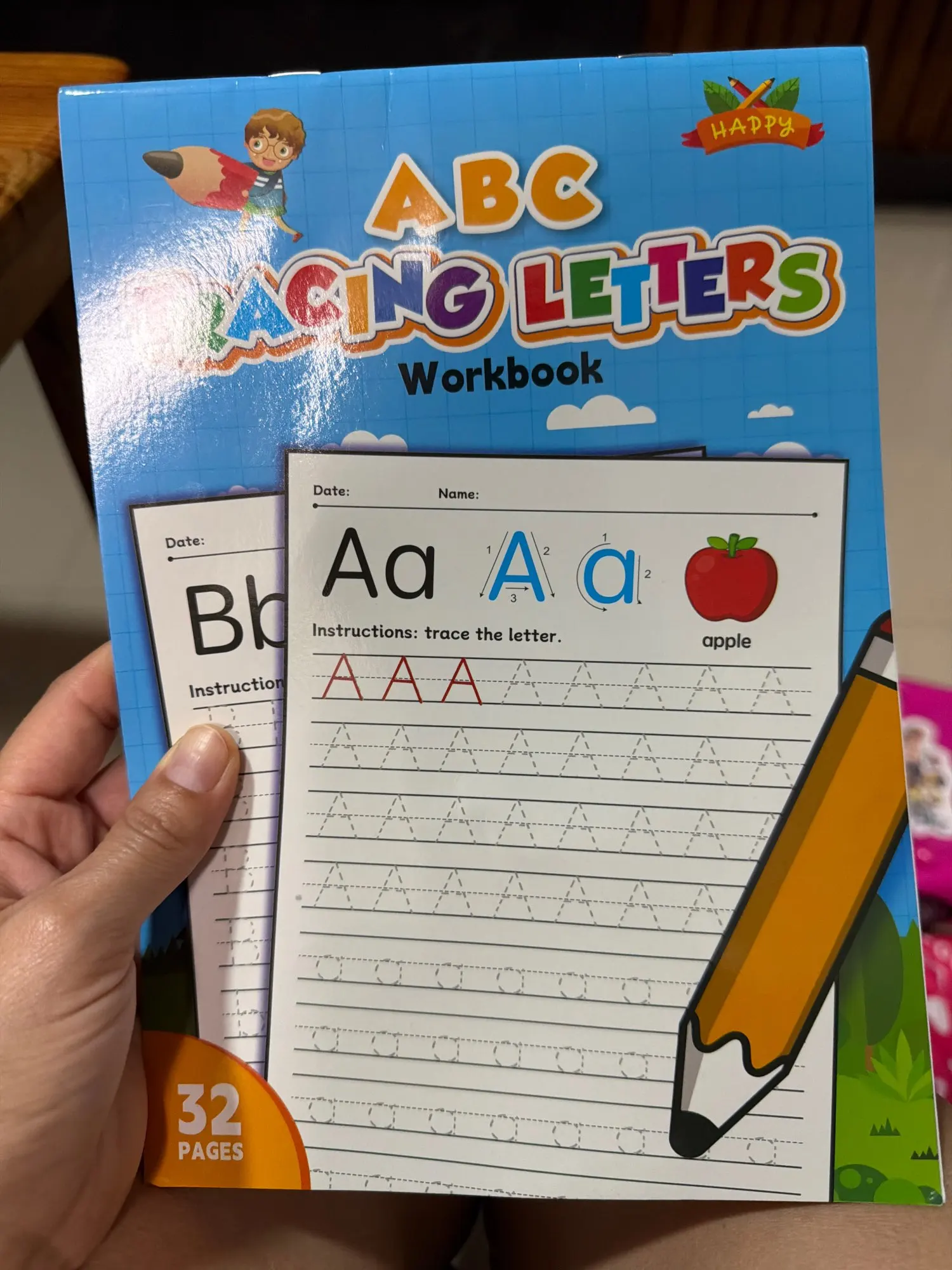 26 Alphabet Tracing Letter Workbook Handwriting Exercise Book for Preschool Children Letter Skills Development Calligraphy photo review