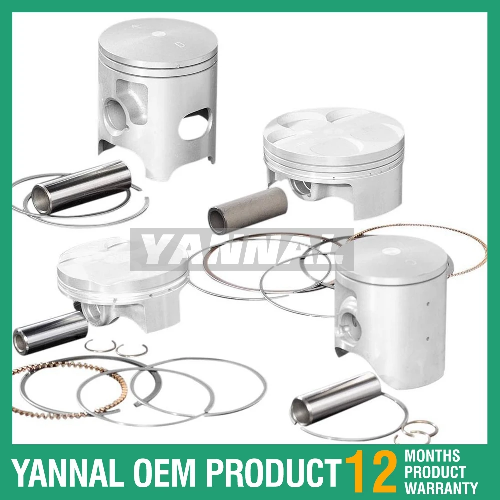 For Yanmar 4TNE106D Komatsu 4D106D Piston Kit&Ring Set 123900-22080 123900-22050