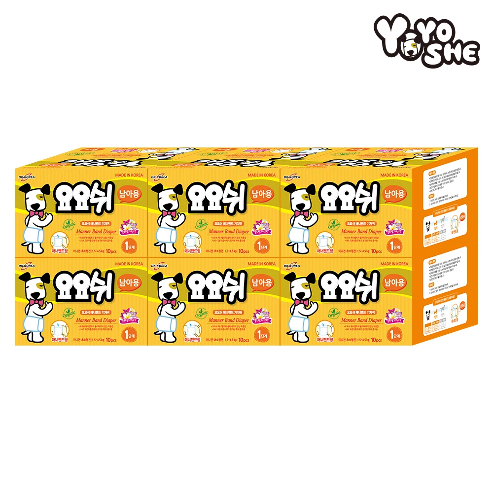 1 Phase 10x6 pack for yoosh diapers boys