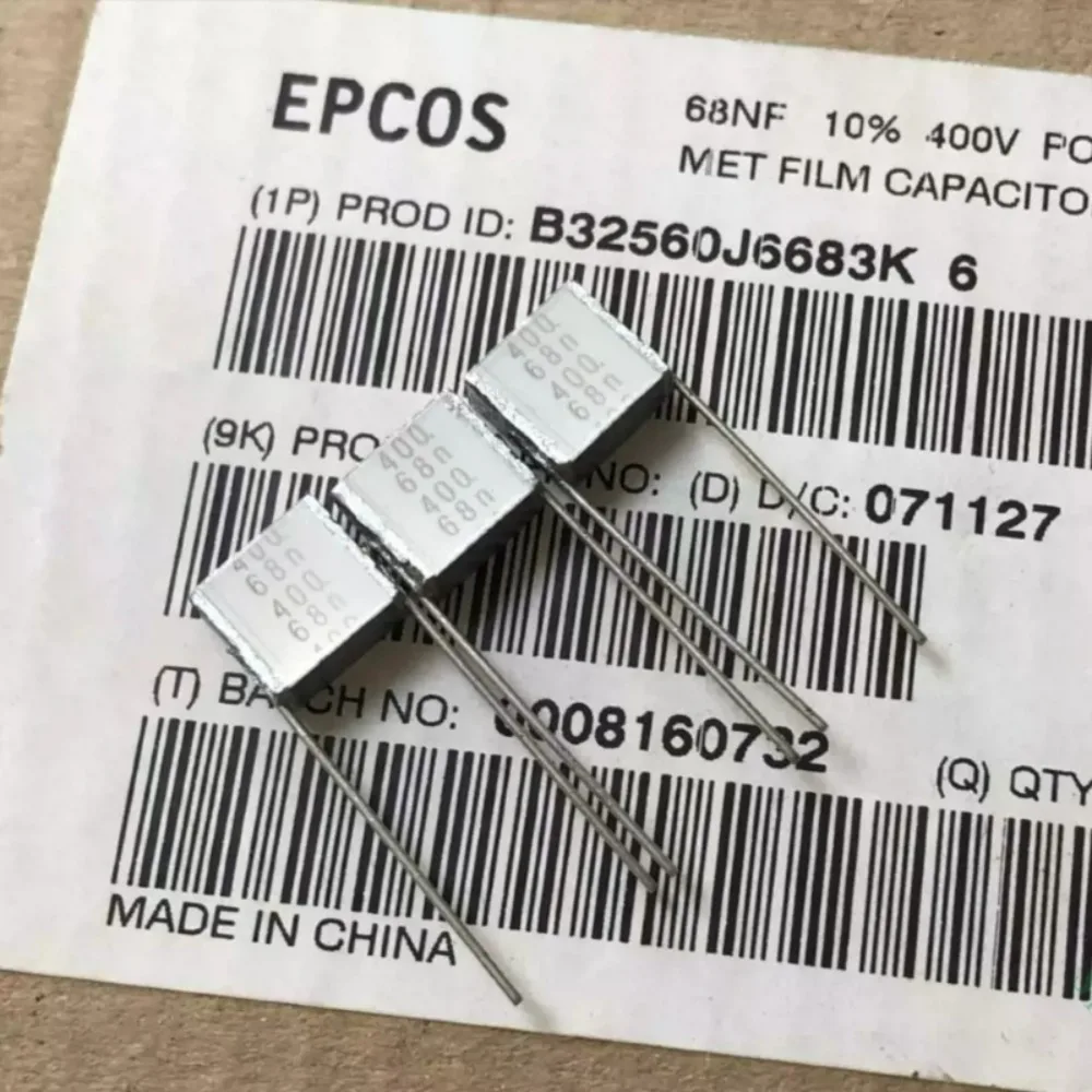 10pcs/lot EPCOS MKT 0.068uf 400V 68nf 683 K 10% Brand New 7.5mm Layered Metallized Film Capacitor B32560J6683K