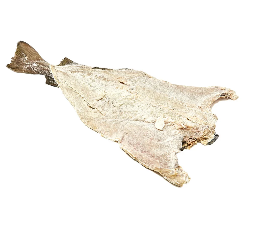 10/20 Whole Leaf Iceland Cod (2,5-3kg) salted retractable folded with top quality skin, white meat and with a thin film of salt coating the product.