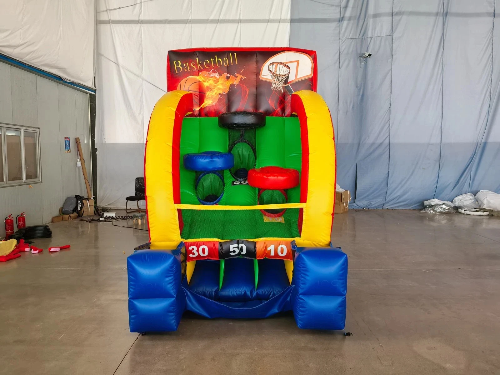 2.5x2x3m de haut Durable PVC gonflable basket-ball tirer gonflable cerceau de basket-ball jeu pour enfants adultes en plein air fête amusant