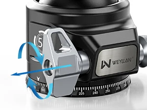 KH55 55 mm Kugelkopf für schwere DSLR, versiegeltes CNC-Aluminium 360 ° Panorama-Stativkopfhalterung Arca Swiss Schnellwechselplatte Belastung 40 kg – Detail 8