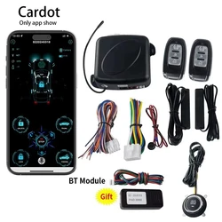 CARDOT BT Digital Key Smart Phone App Car Alarm System Auto Security Keyless Entry Ignition Start Stop Engine