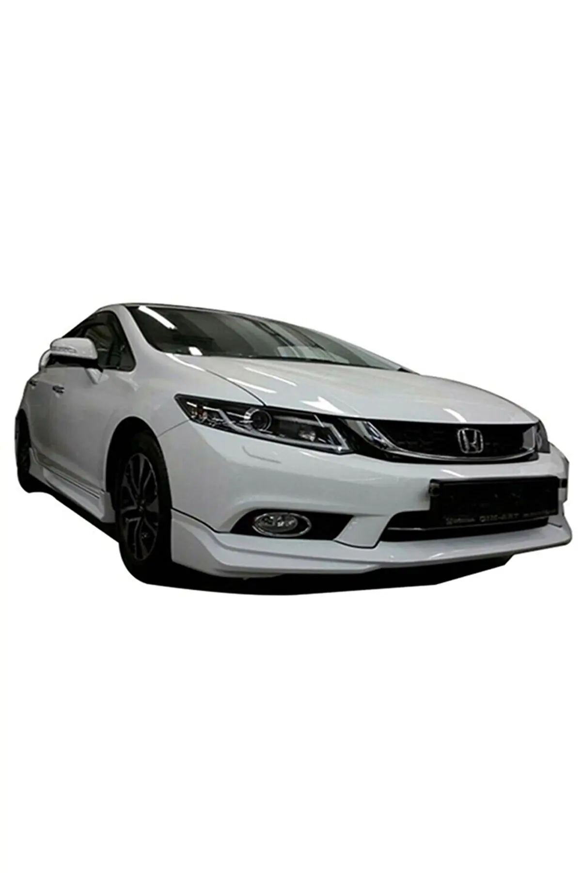 For Honda Civic Fb7 Modulo Front Lip 2012 2013 2014 2015 2016 Compatible Abs Plastic - Radio Battery Side Skirts Spoiler