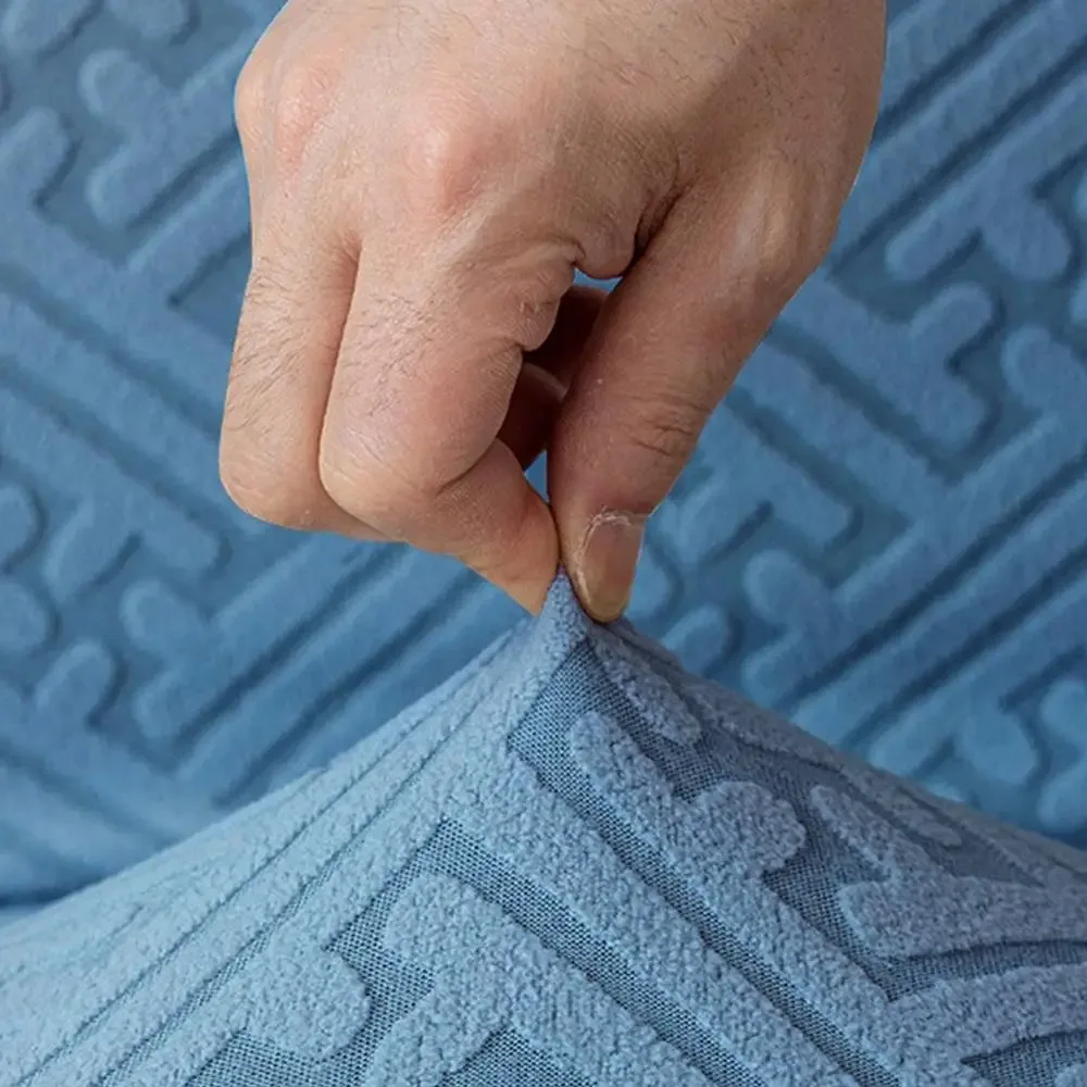 1 قطعة S غطاء كرسي دوار الغبار وسادة غطاء البراز المستديرة مفيدة المنسوجات المنزلية مرونة ديكور المنزل غطاء كرسي مقاومة للاهتراء #5