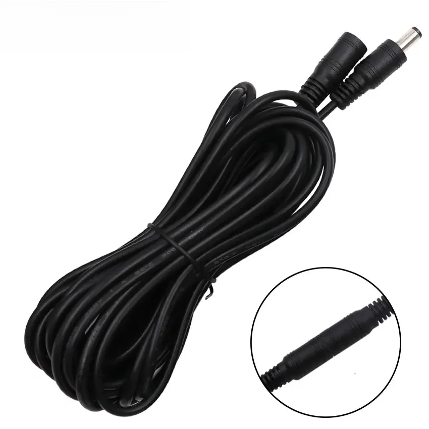Złącze 5-24V DC Wtyczka zasilania z przedłużaczem 1M 2M 3M 5M 10M 5,5 x 2,1 mm DC żeńskie męskie Jack Adapter Akcesoria — zdjęcie 2