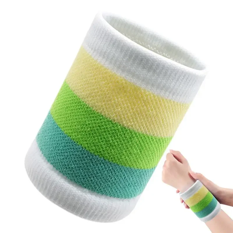 Bandeaux élastiques absorbant la sueur pour le sport, le poignet, le bracelet, le football, le basket-ball, le tennis, le football