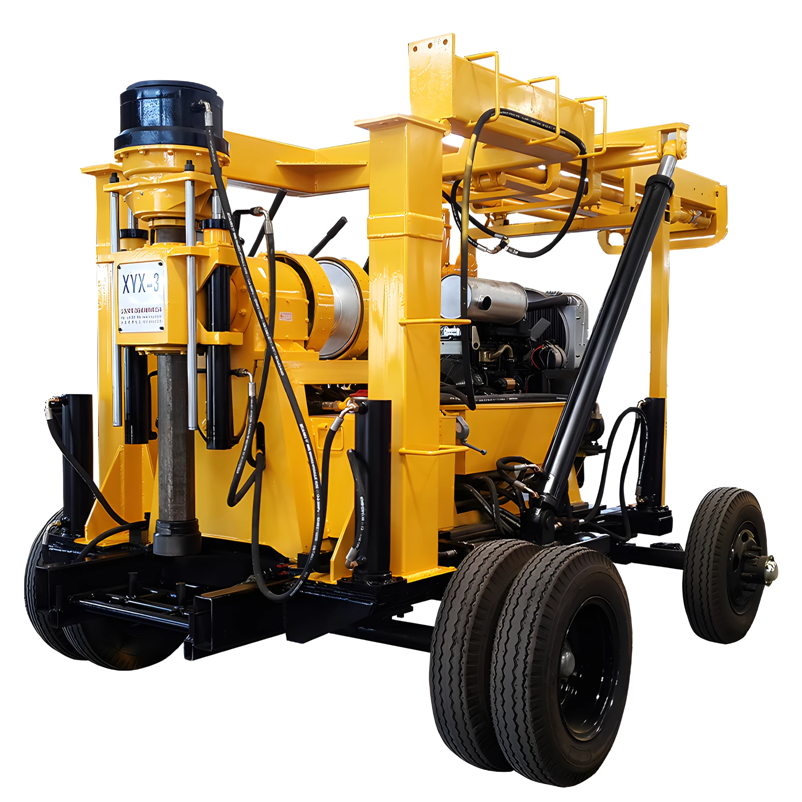 Small Portable Diamond Core Drilling Rig 50m Soil Drilling Machine 100m Hydraulic Crawler Mine Core Diamond Sample Drilling Rig