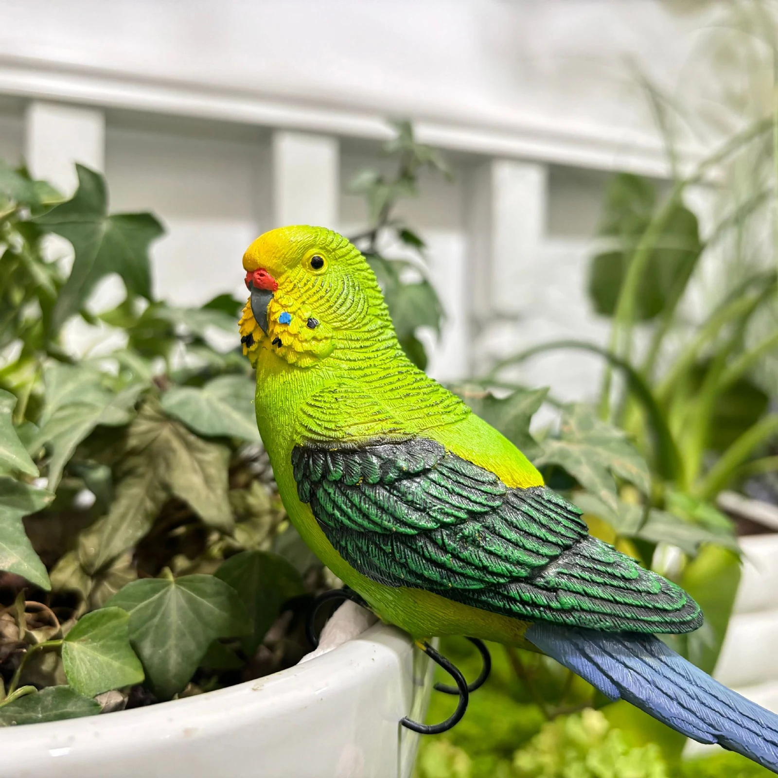 1x Realistic Parrot Bird Artificial Feather Outdoor Garden Tree Decor 45cm Artificial Parrot Bird Decoration Figurine