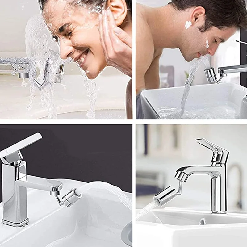 720 Degree Rotating Faucet Bubbler Single Mode Universal Faucet Extender Adapter Kitchen Bathroom Splash Proof Faucet Nozzle