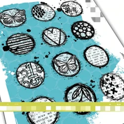 2022 New Arrival Circles Collage Transparent Clear Silicone Stamp/Seal for DIY Scrapbooking/photo album Decorative clear stamp