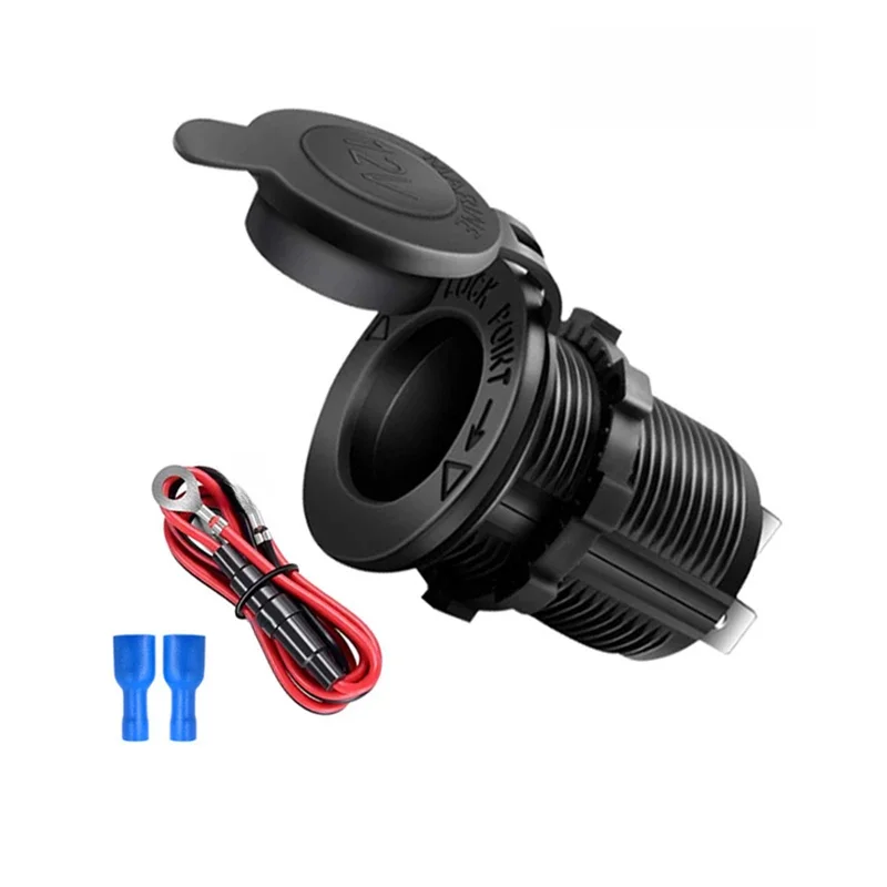 Prise allume-cigare 12V-36V, étanche, pour voiture, Marine, moto, ATV, RV
