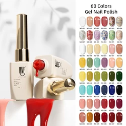 QNL 12g Gel Nail Polish 60 Colors Gel Varnish Winter Reflective Semi Permanent Nail Art Lacquer Manicure Soak Off UV Varnishes