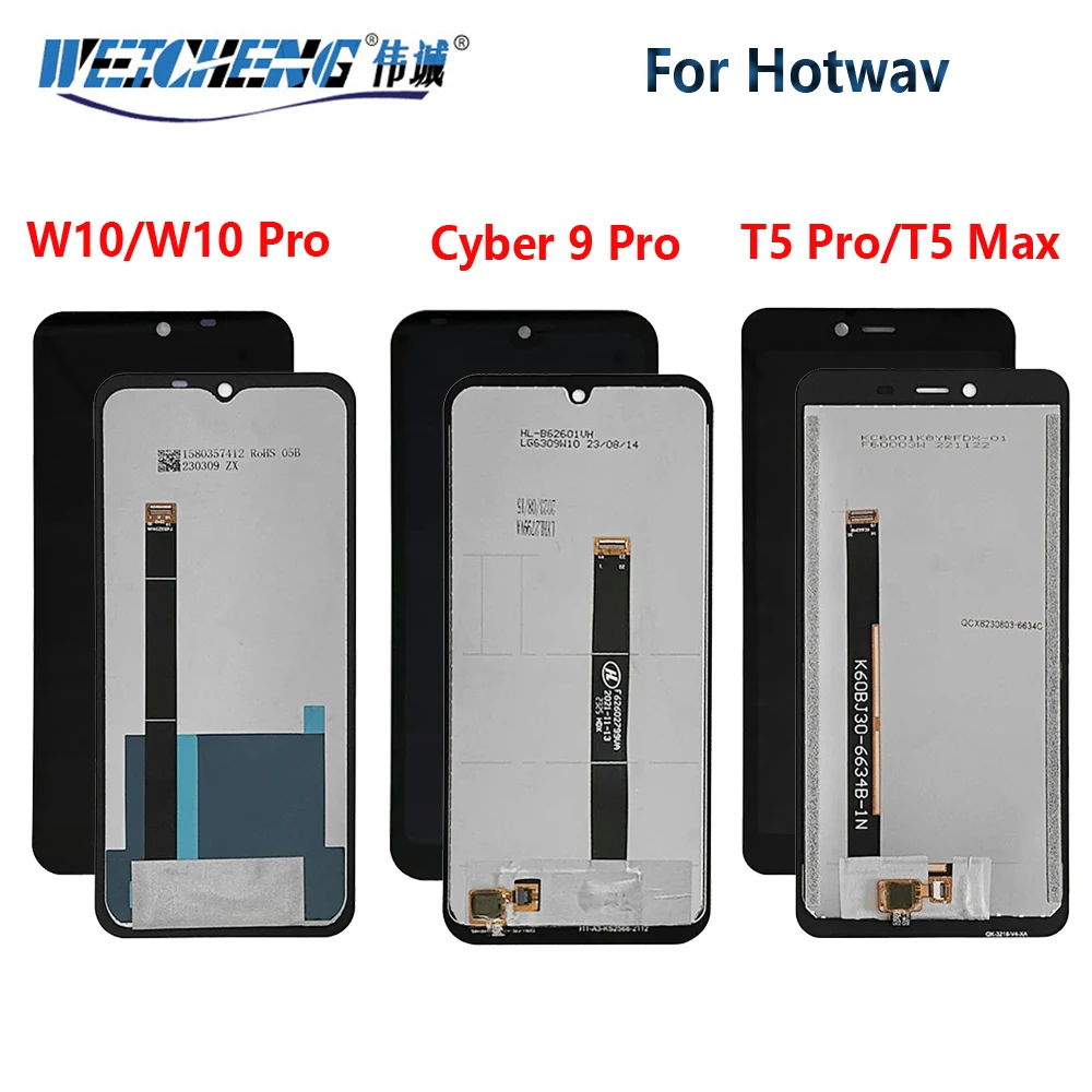 タッチスクリーンLCDディスプレイ,デジタイザーアセンブリ,hostwavサイバー9 pro w10 pro t5,t7,Note 12と互換性があります