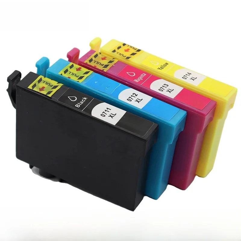 Cartouche d'encre T0711 T0712 T0713 T0714 T0715, pour Epson Stylus DX4000 DX4050 DX4400 DX5000 DX4450 DX5050 DX6000 DX6050 SX110 SX215