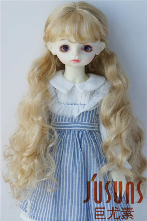 JD417 1/8 1/6 1/4 1/3 Curly BJD Synthetic Mohair Wig OB11 YOSD MSD SD Blythe From Size 5-6inch to 9-10inch Doll Hair Accessories