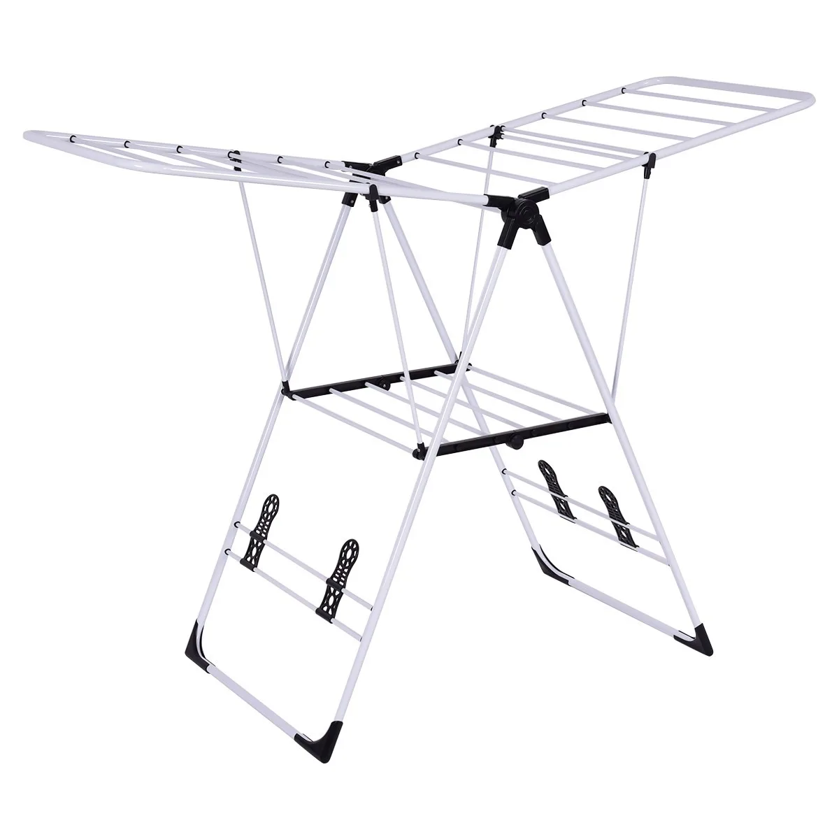 

Portable Laundry Clothes Storage Drying Rack Foldable Dryer Hanger Heavy Duty