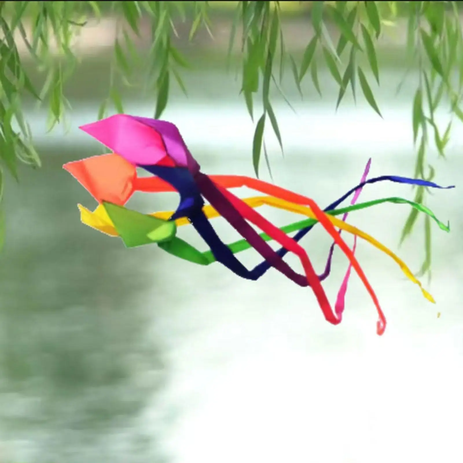 Long Tail Kite, einzigartige Dekoration, multifunktional, einfach zu bedienen, professioneller Spinner-Drachen für Parksport, Outdoor-Graslanden, Strand