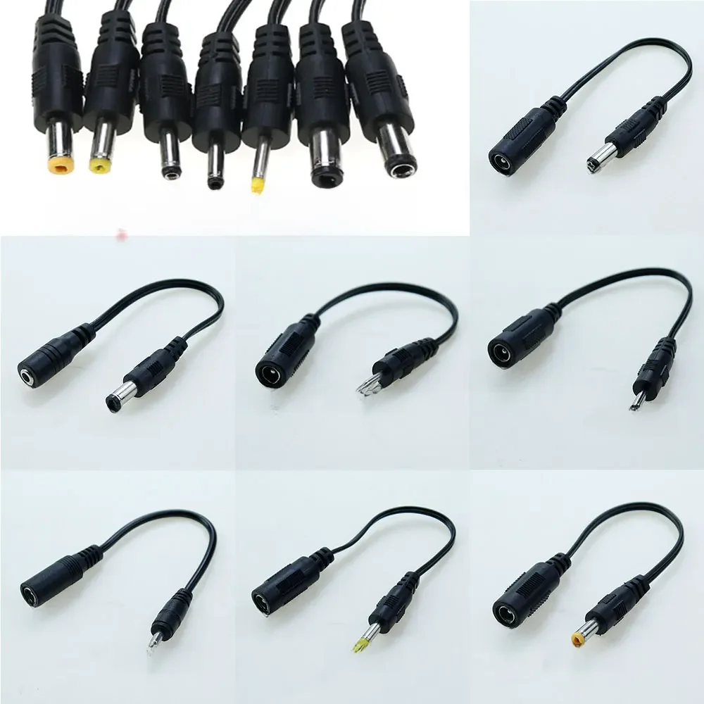 DC 5,5x2,1 Buchse an DC 5.5*2.5/2.5*0.7/3.5*1.35/4.0*1.7/4.8*1.7/3.0*1,1/* mm Stecker Verlängerung